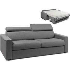 vente-unique Schlafsofa 4-Sitzer – Liegefläche: 160 cm – Matratzenhöhe: 18 cm - Grau - VIZIR
