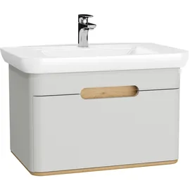 Vitra Waschtischunterschrank 1 Auszug 78 x 48,5 x 52 cm Hellgrau Matt