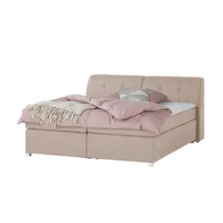 switch Boxspringbett  Lumo , rosa/pink , Maße (cm): B: 190 H: 100