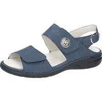 Waldläufer GUNNA Sandale Sommerschuh, Komfortschuh, Sandalette in Bequemweite G (weit) blau 41 EU (7,5 UK)