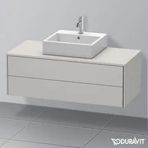 Duravit XSquare Waschtischunterschrank, 2 Schubkästen, Betongrau matt