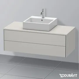 Duravit XSquare Waschtischunterschrank, 2 Schubkästen, Betongrau matt