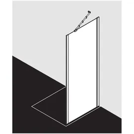 Kermi Ibiza 2000 TWO Seitenwand 80 x 185 cm  I2TWO080181AK