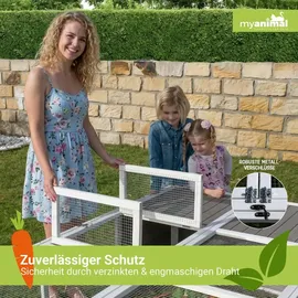 My Animal Freilaufgehege MH-06  XXL 70 x 70 x 80 cm Grau