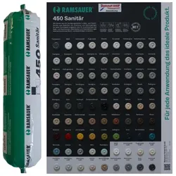 Ramsauer 450 Sanitär 1K Silicon Dichtstoff 400ml Folienbeutel
