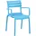 deluke KARL Gartenstuhl 57 x 57 x 82 cm blau