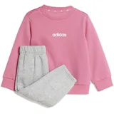 adidas Unisex Baby ESSENTIALS LINEAR LOGO JOGGER, pink fusion/white, 18-24 Months