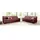 DOMO collection Polstergarnitur 3-2 Garnitur 2-Sitzer + 3-Sitzer Rot