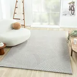 VIMODA Teppich Wohnzimmer Modern Boho Muster Super Weich Qualitativ Skandinavisch, Farbe:Grau, Maße:160x230 cm