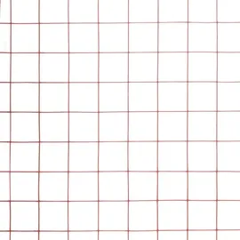 vidaXL Drahtzaun 100 x 100 cm Rot/Stahl