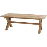 Siena Garden Cardiff Gartentisch 180 x 100 x 76 cm Teakholz beige