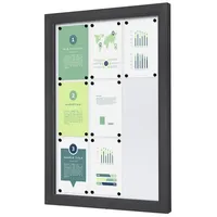 Showdown Vitrine Magnetisch 9 x A4 Wandmontage Abschließbar Outdoor