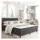 vidaXL Boxspringbett Dunkelgrau Stoff 180x200 cm