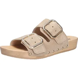 SOFTCLOX Damen Pantolette, beige, Größe 39