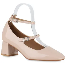 Damen Mary Janes in Beige