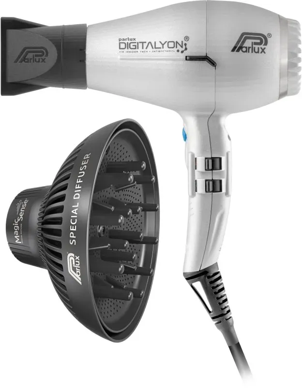 Parlux Digitalyon + Magic Sense Haartrockner + Diffuser Silver 1 St.