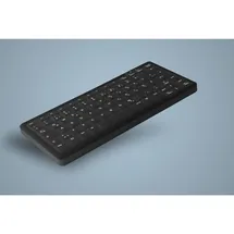 Cherry Active Key kompakte Hygiene-Tastatur, schwarz, LEDs weiß, wischdesinfizierbar, USB, DE (AK-CB4110F-U1-B/GE)