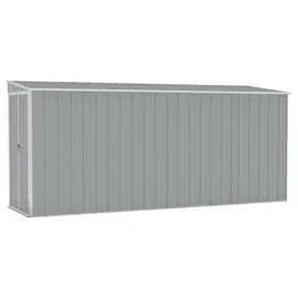 vidaXL Wand-Geräteschuppen 1,18 x 3,82 x 1,78 m grau