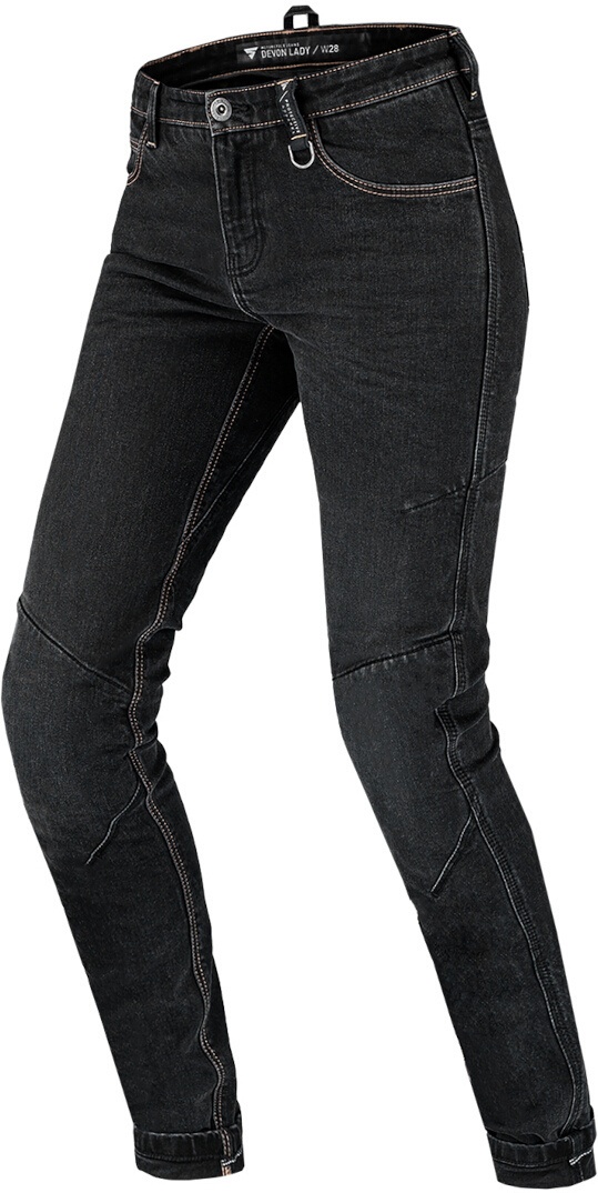 SHIMA Devon Damen Motorrad Jeans, schwarz, Größe 32