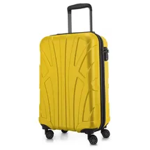 Suitline Hartschalenkoffer Trolley 4-Rollen Cabin 55 cm / 34 l gelb