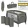 lionelo Sven Plus 4 in 1 Baby Bett Baby ab Geburt bis 15 kg Wickelauflage luftige Seitenwände mit Seiteneingang Tragetasche zusammenklappbar