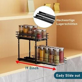 luxuskollektion Gewürzregal Ausziehbar Metall Organizer Küche