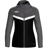 Jako Kinder Kapuzenjacke Iconic Schwarz/Anthrazit, 164