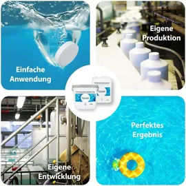 fresh-pool Profi Algizid Extra schaumfrei 5 Liter - Pool Algenmittel | Pool Algizid | Algenmittel | Algen entfernen | Algezid