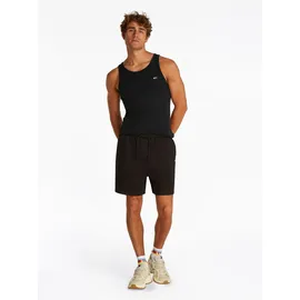 Tommy Hilfiger Tanktop TOMMY JEANS "TJM XSLIM 2PCK RIB TANK EXT", Herren, Gr. 3XL, beige (ecru, schwarz), Single Jersey, Obermaterial: 100% Baumwolle, slim fit, tiefer Rundhals, Tops Tanktop, mit gerippter Struktur, Topseller