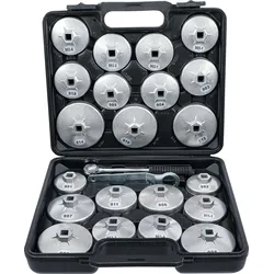 BGS Ölfilterschlüssel-Satz | Aluminium-Druckguss | Antrieb Innenvierkant 12,5 mm...