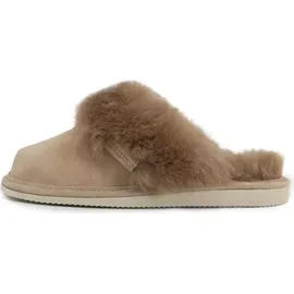 Hollert German Leather Fashion Pantoffeln Beige 39