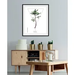 queence Bild »Abies«, (1 St.) queence Farbe Rahmen: schwarz + Farbe Bild(er): grün