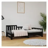 vidaXL Tagesbett 90 x 190 cm Schwarz