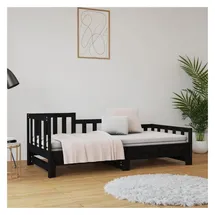 vidaXL Tagesbett 90 x 190 cm Schwarz