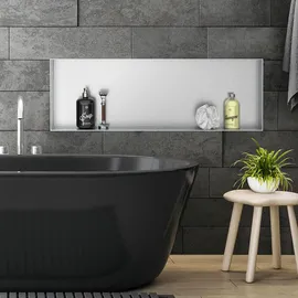 luxebath Wandnische Edelstahl 90 x 30 x 10 cm