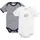 Playshoes - Kurzarm-Body BABY WAL 2er-Pack in weiß/navy, Gr.74/80