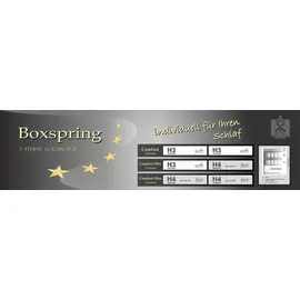 Jockenhöfer Gruppe Boxspringbett »Mila erhältlich in der Größe 180x200cm«, Kaltschaumtopper, 7-Zonen-TTFK-Matratze, mehrere Härtegrade wählbar