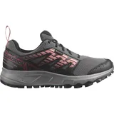 Salomon Wander Gore-Tex Damen Wasserdichte Trailrunningschuhe, Outdoor-bereit, Komfort durch Dämpfung, Sicherer Fußhalt, Plum kitten/black/peach amber