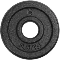 Sporttrend 24® Hantelscheibe 0,5KG Gusseisen 30/31mm, Gewichtsscheibe Gewicht