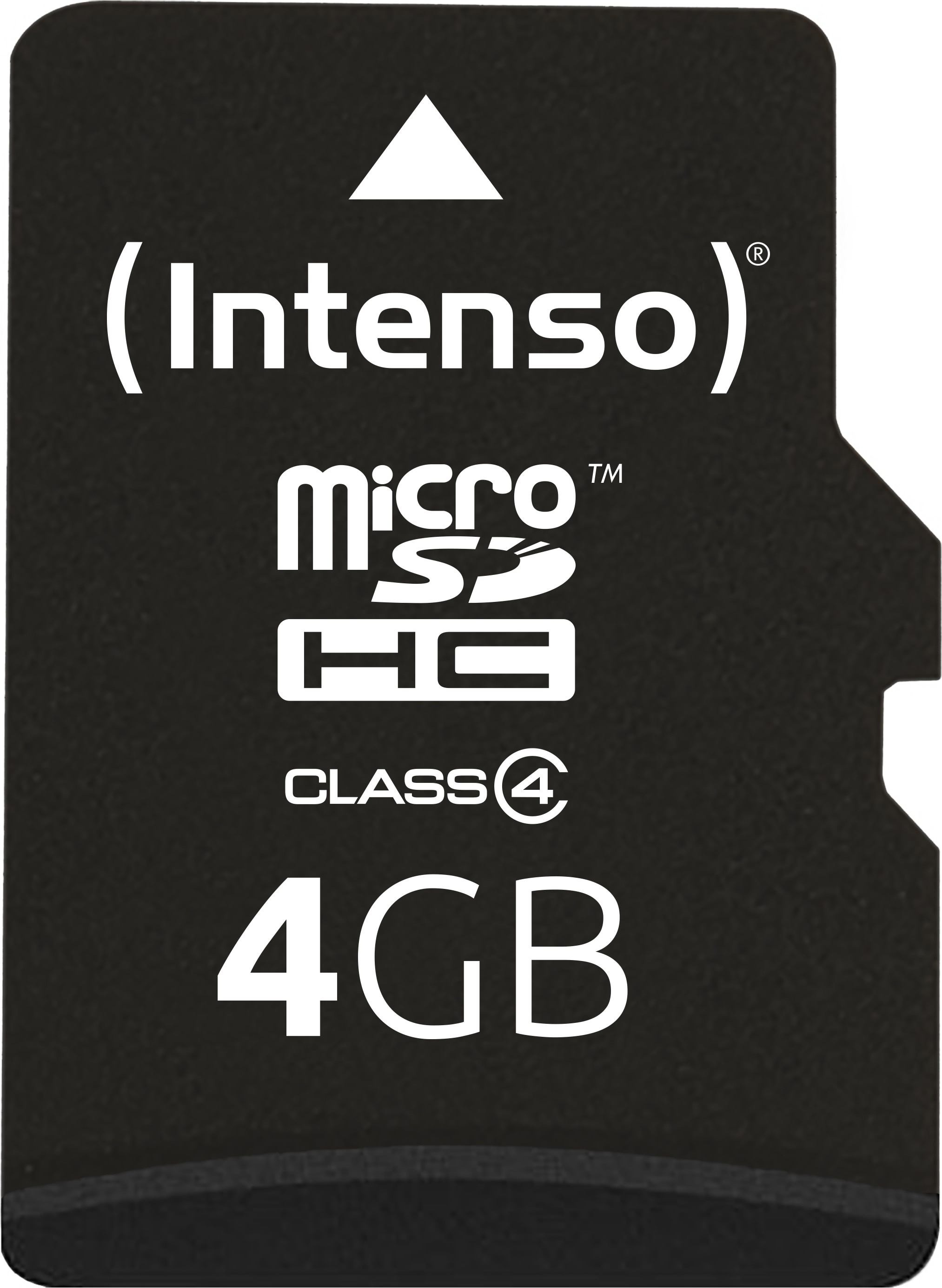 Intenso Flash (microSDHC, 4 GB), Speicherkarte, Schwarz