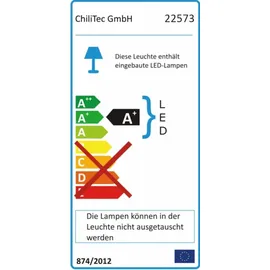 ChiliTec LED Aussenstrahler IP44 inkl. 1,5 m Kabel grau/schwarz