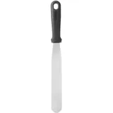 HENDI Spachtel, für Bäckerei und Konfisserie, Winkelpalette, Glasurmesser, Tortenpalette, Klinge: 203mm, 34x332mm, Edelstahl/Polypropylen