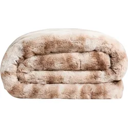 Wohndecke STAR HOME TEXTIL "Marmor", beige, B:140cm L:190cm, Wohndecken, besonders weich, hochwertig, Kuscheldecke