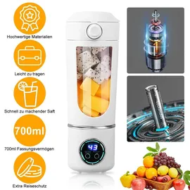 miuuipi Tragbarer Mixer Mini-Standmixer Smoothie-Maker