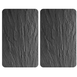 WENKO Herdabeckplatte Universal Schiefer XL, kratzfest 2521499800 , 1 Set = 2 Platten