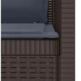 vidaXL 1-Sitzer Sessel 1 x 1 x 1 cm braun