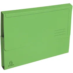 Exacompta 10er Packung Aktenmappen mit Verschlußkappe aus Recycling-Karton 290g Forever, für Format DIN A4