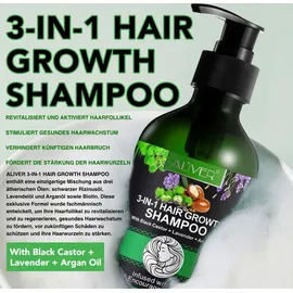 Aliver Haarwachstum Shampoo Rizinus Lavendel Argan 300 ml