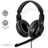Nedis Kabelgebundenes Headset CHSTU210BK Schwarz