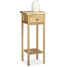 Relaxdays Telefontisch Beistelltisch 60 x 25 x 25 cm Walnuss